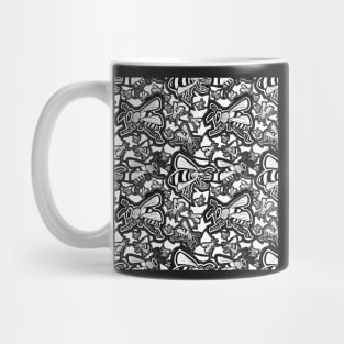 Black and White Bee Fashion Print Mug